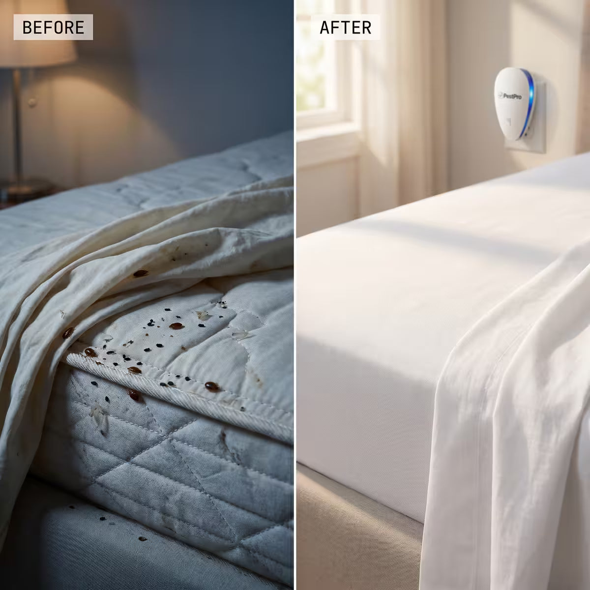 PestPro™ Ultrasonic Pest Repeller - Bed bugs & 14 other pests
